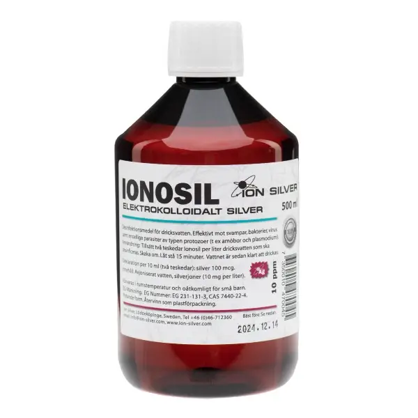 Kolloidalt Silver 0,5 liter 10 ppm kr 275,00