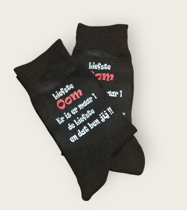 Fun sokken "Liefste Oom"