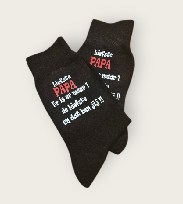 Fun sokken "liefste Papa"