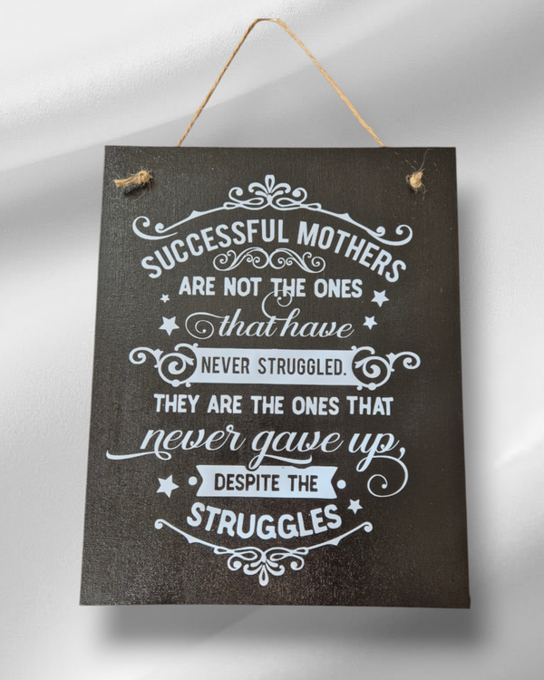 Canvas wandbord "Succesful Mothers