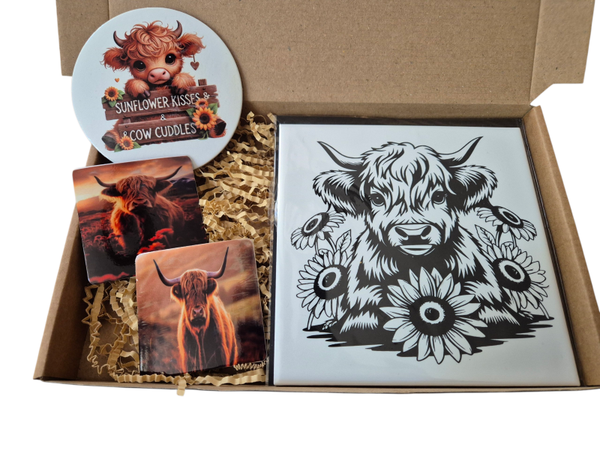 Cadeau set "Hooglander bloem"