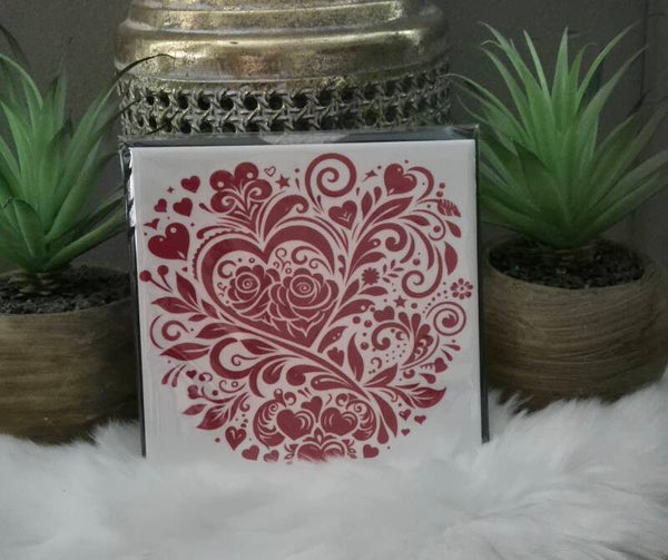 Liefdes tegel "ROOS"