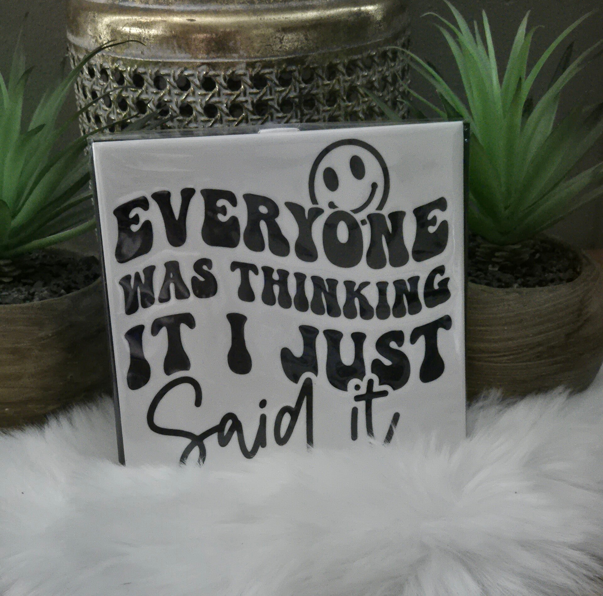 Tekst tegel " Everyone"