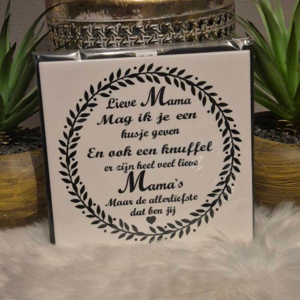 Tekst tegeltje " Mama"