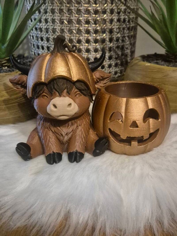 Halloween "Hooglander " Kaarshouder