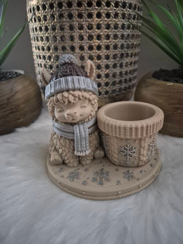 "Alpaca" waxinelichtje houder