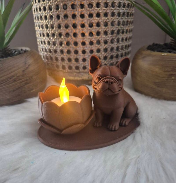 "Bulldog" waxine licht houder