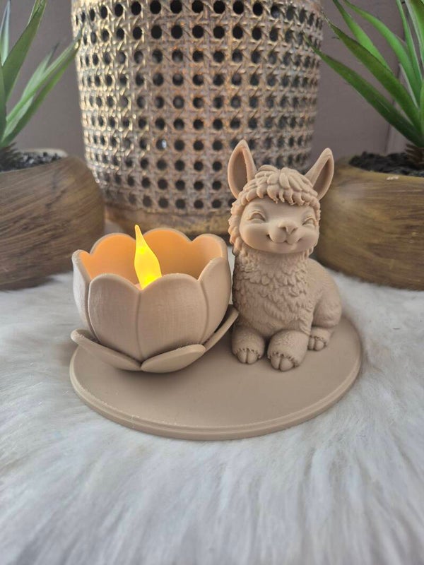 "Alpaca"waxine licht houder