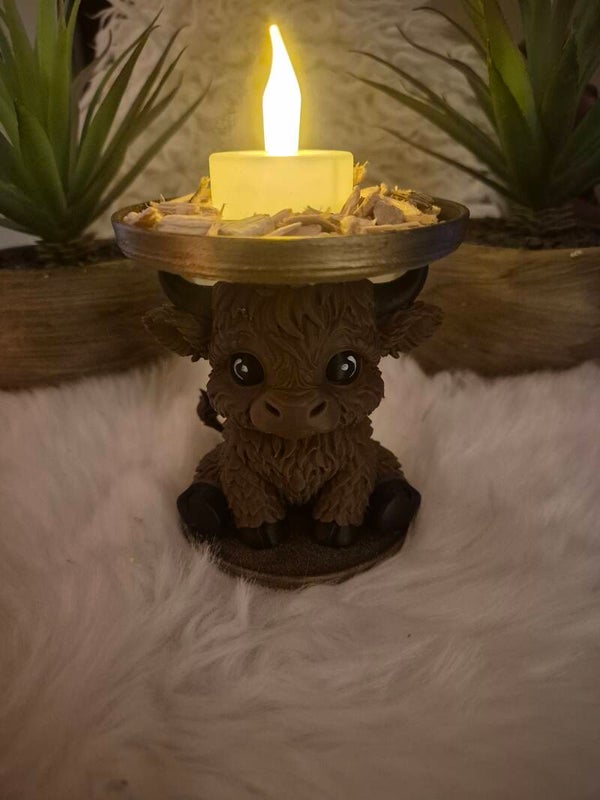 Hooglander kaars houder