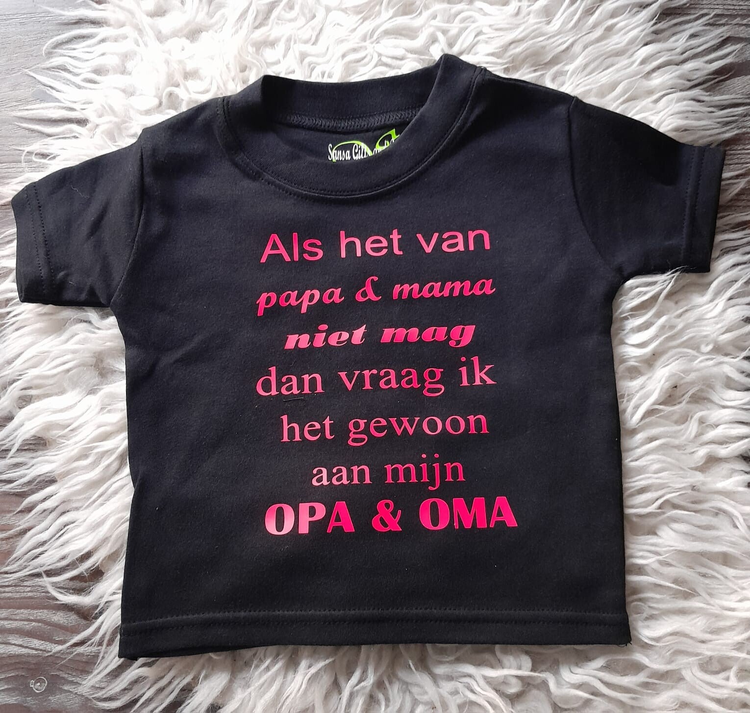 Kindershirt "Als het van papa en mama niet mag"