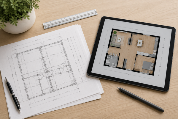 Bouwtekening(en) omzetten naar Floorplanner plattegrond(en)