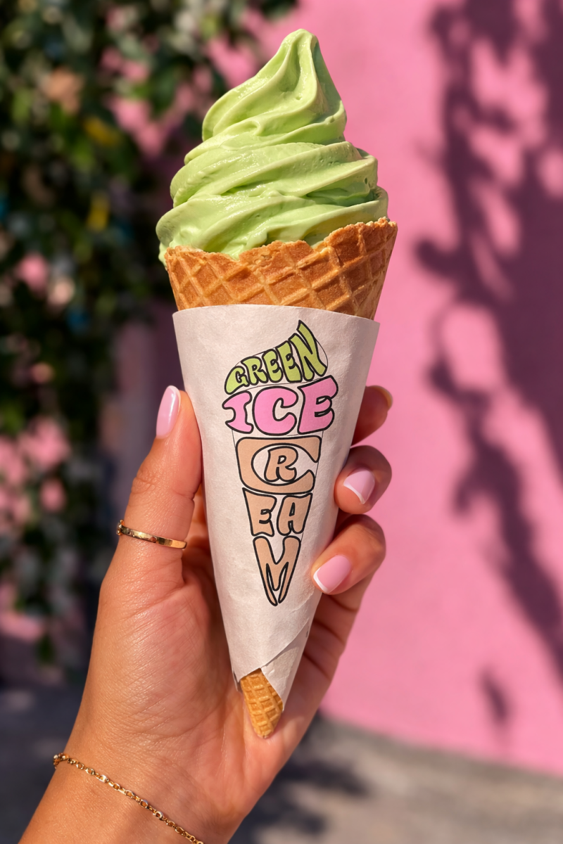 mockup 2 green ice cream