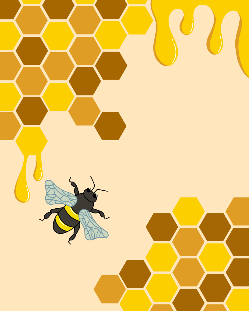 le miel et l'abeille
