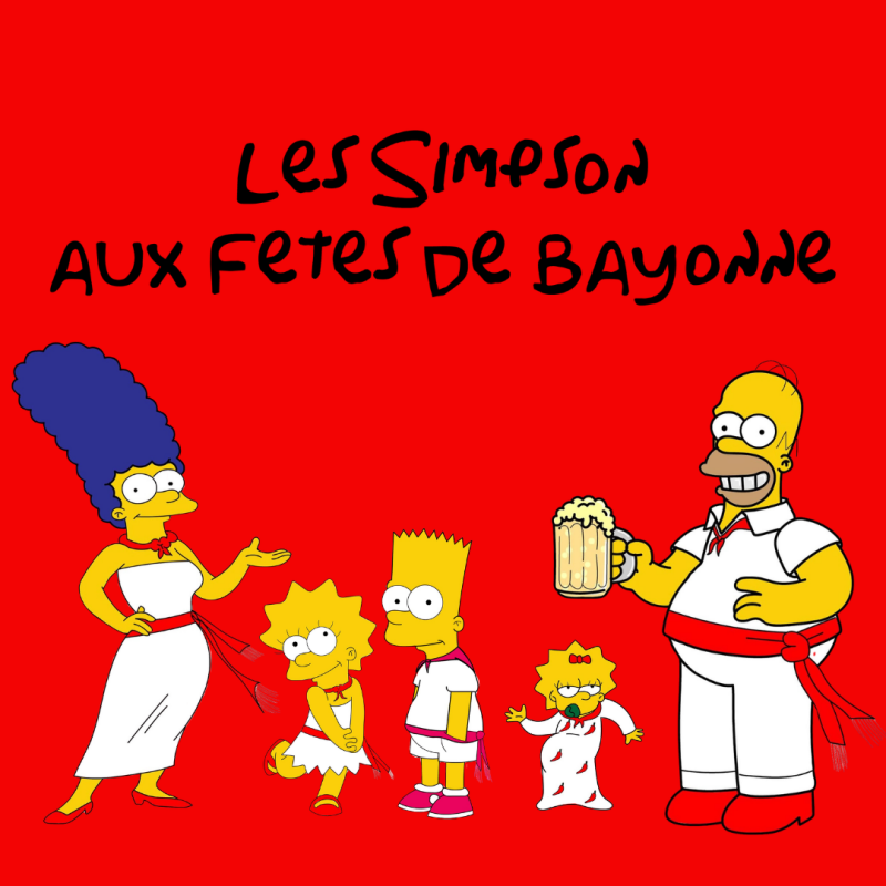 La famille Simpson aux fetes de bayonne