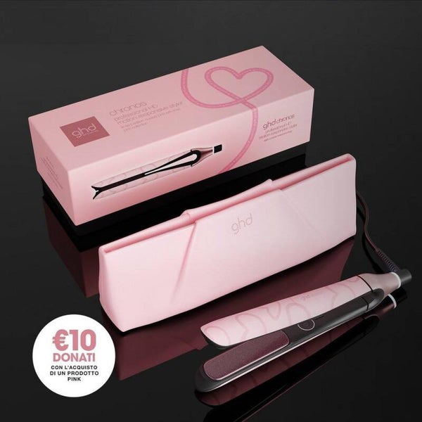 NUOVA GHD CHRONOS PIASTRA PER CAPELLI PROFESSIONALE ROSA (LAMELLE 26MM) DUSTED PINK