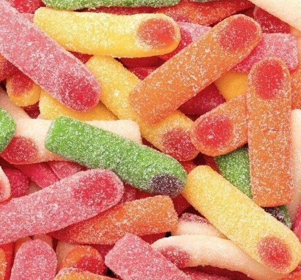 Bonbons en forme de doigt sucrés 100 g ( sans gluten )
