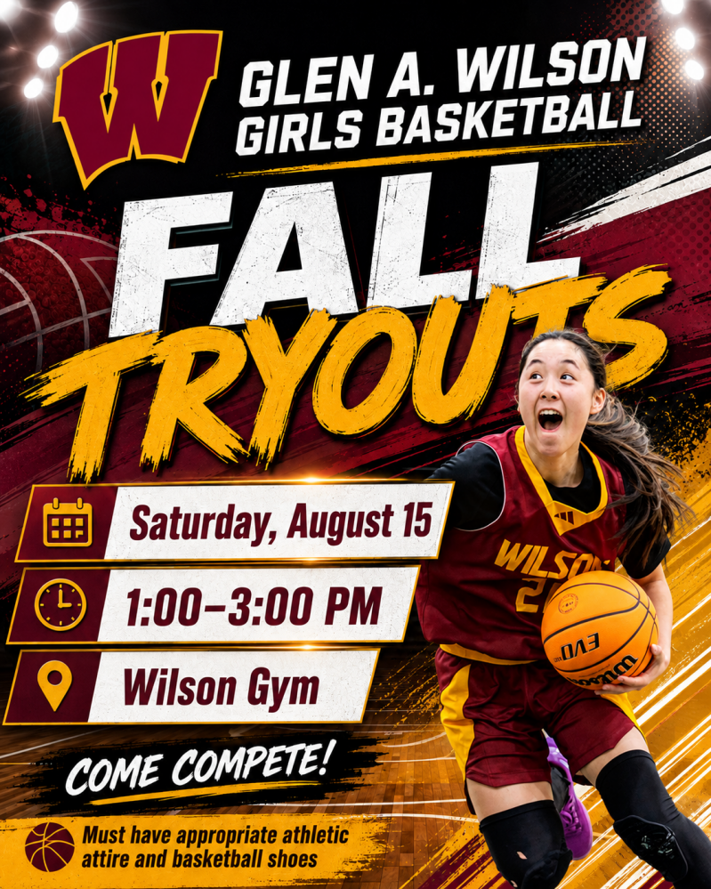 Glen A. Wilson Girls Basketball Fall Tryouts