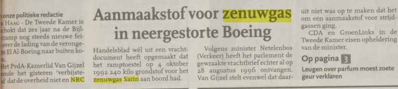 El Al 1862: zenuwgas grondstof