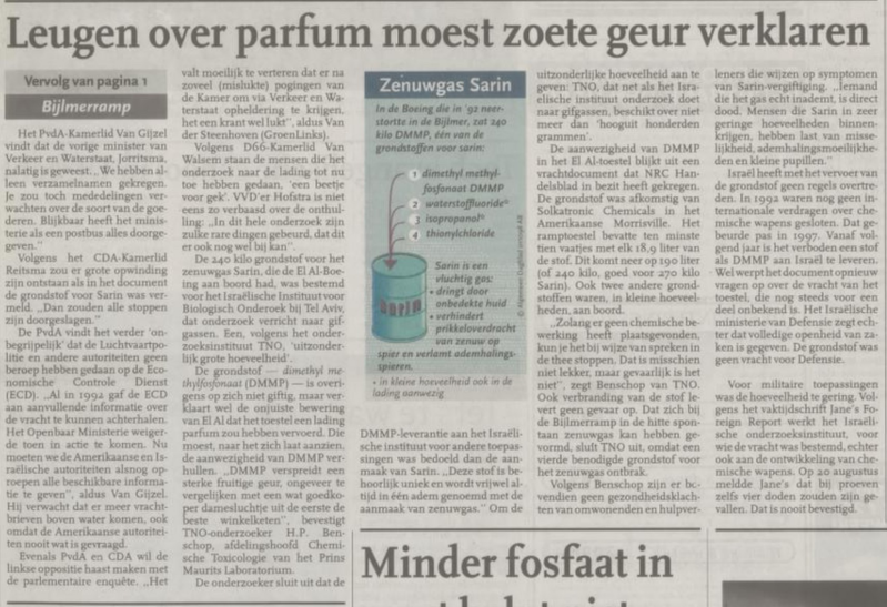 El Al 1862: artikel Algemeen Dagblad