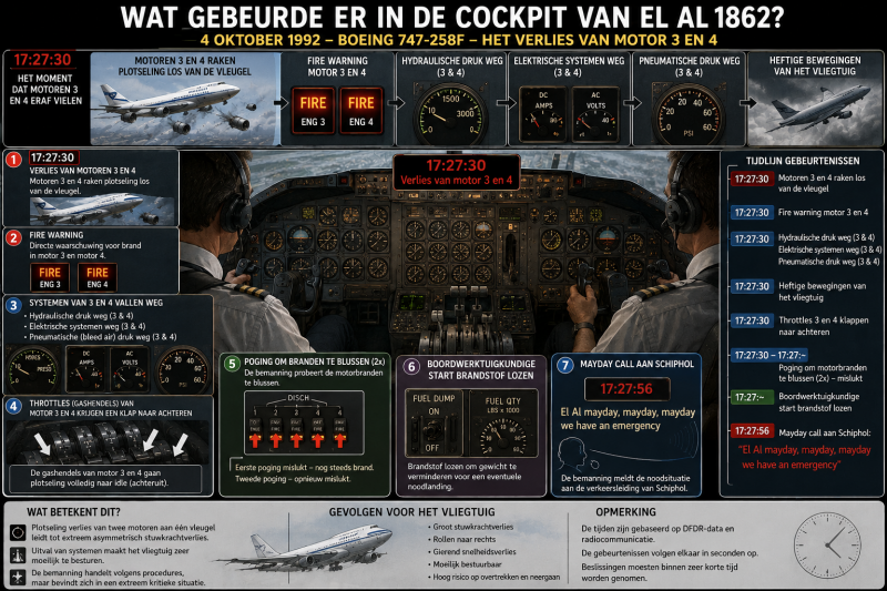 El Al flight 1862: wat gebeurde er in de cockpit nadat de motoren eraf vielen?