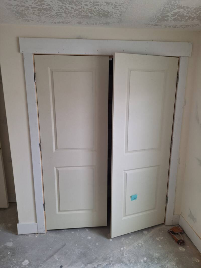2025 Interior Closet Doors and Trim Installation PRE Paint. West Jordan, Utah