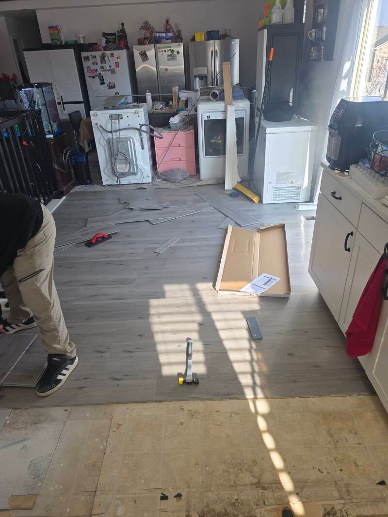 2025 Kitchen LVP Flooring Remodel. Magna, Utah