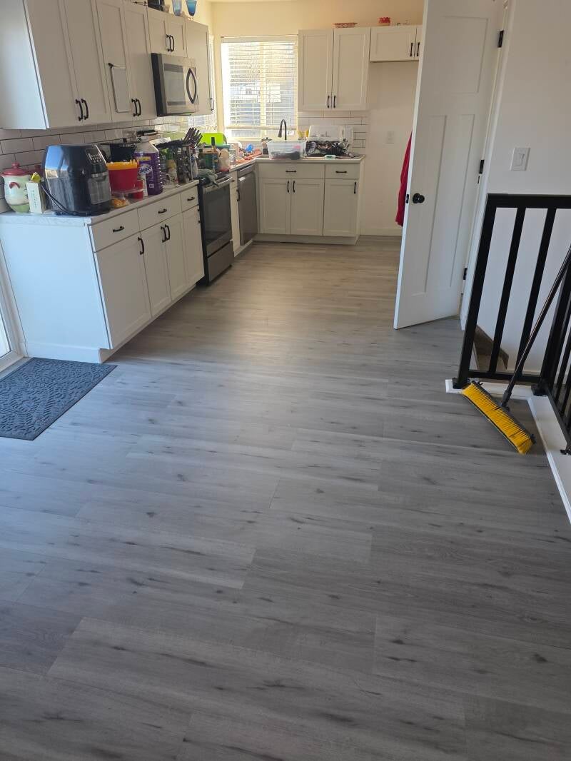 2025 Kitchen LVP Flooring Remodel. Magna, Utah