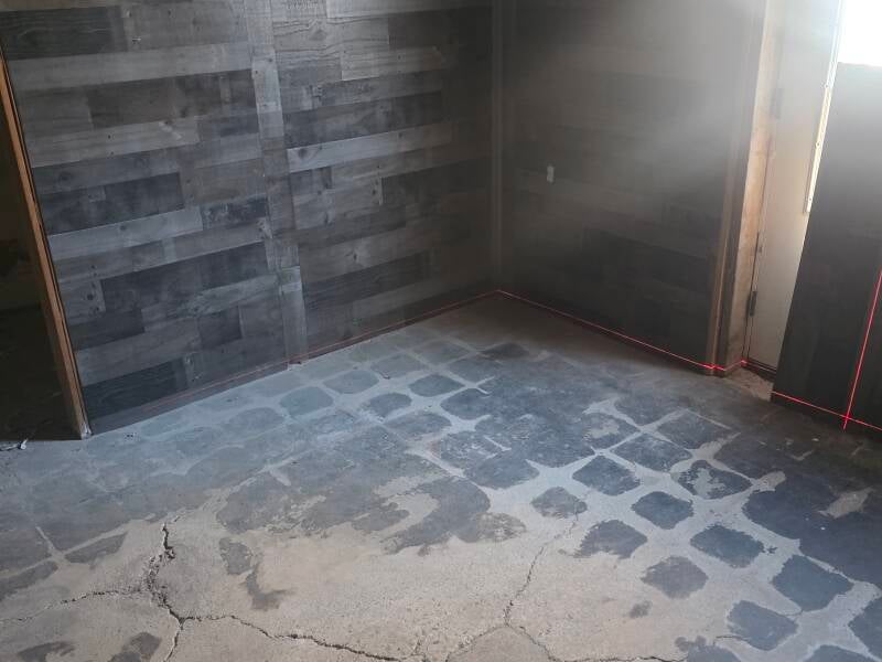 2026 ( BEFORE) Basement Floor Leveling and LVP Flooring Installation. Salt Lake City, Utah