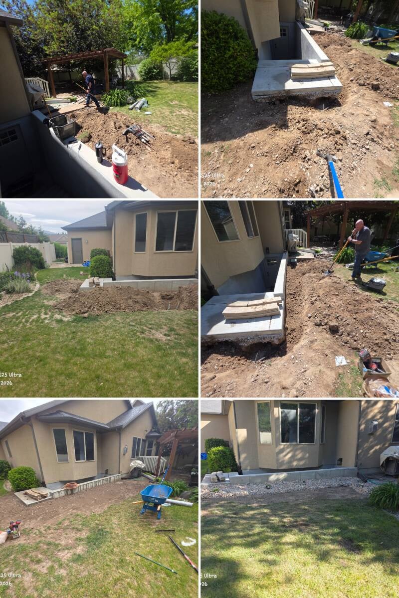 Landscaping Overhaul Kaysville, Utah. “Complete landscaping overhaul featuring new layout, cleanup, and functional outdoor improvements for a refreshed yard.”