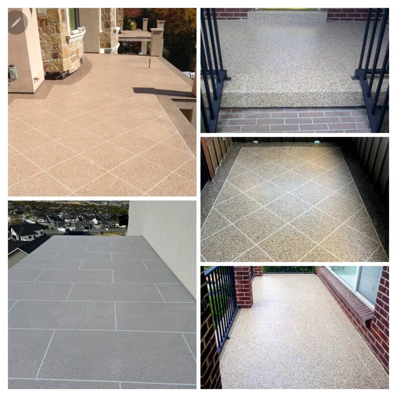 Concrete Overlays &amp; Coatings “Professional concrete overlay and protective coating applied to restore strength, improve appearance, and extend the life of exterior surfaces.”