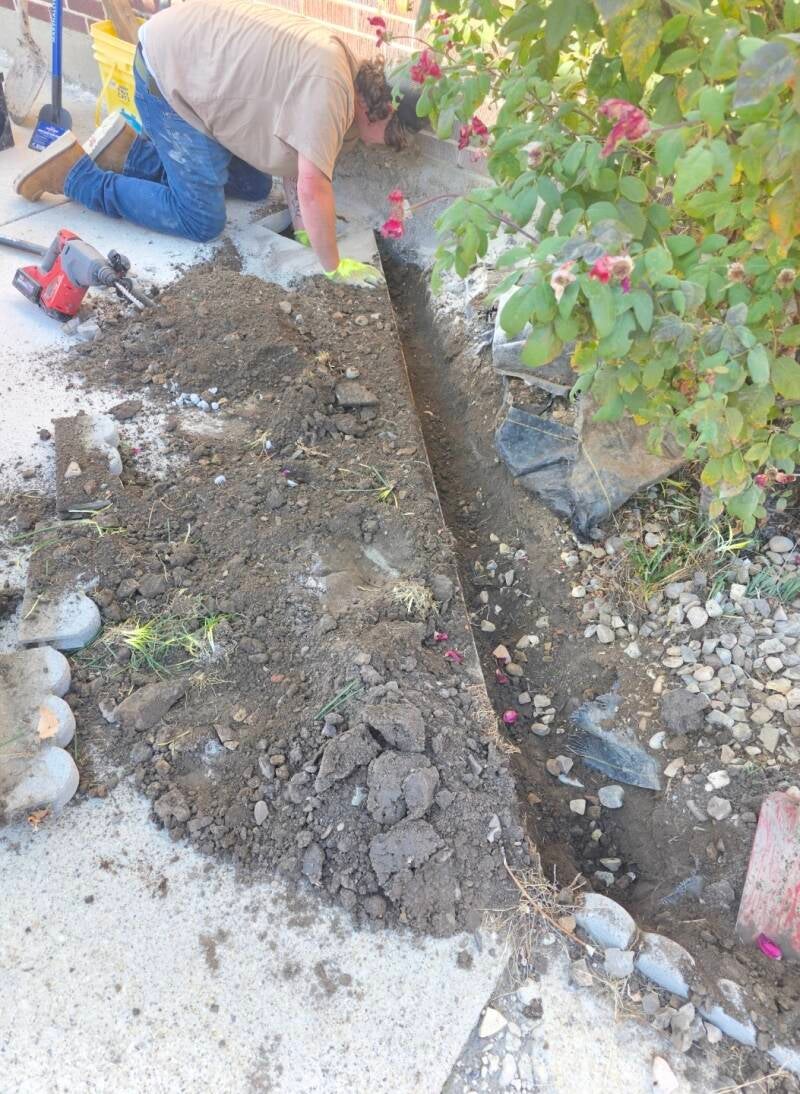2025 French Drain Installation. Magna, Utah