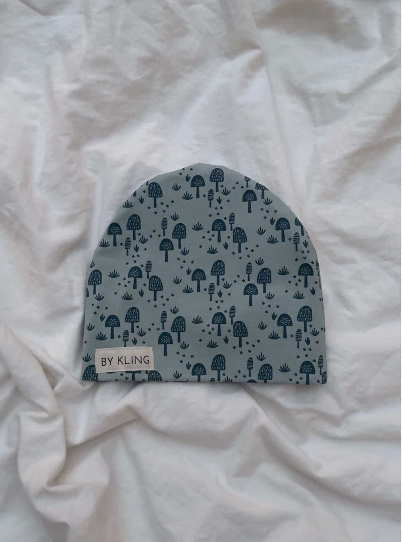 Tygmössa - Blåa svampar