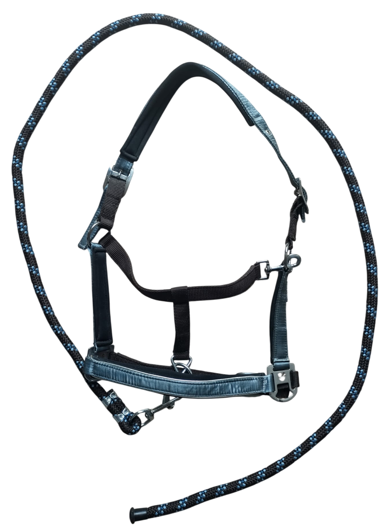 Halsterset Harry's Horse blauwgrijs/bruin full
