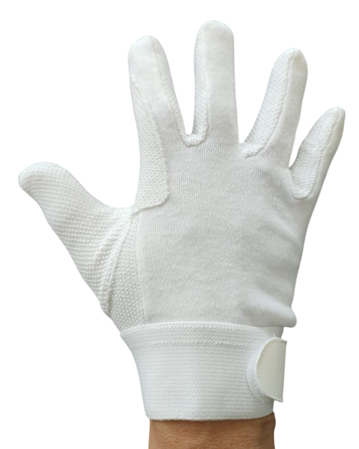 Rijhandschoenen wit Epplejeck maat M