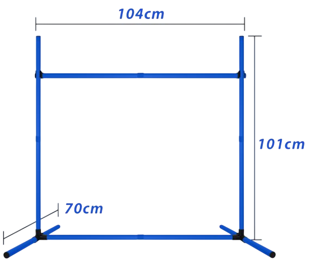 Hindernis max. 101 cm