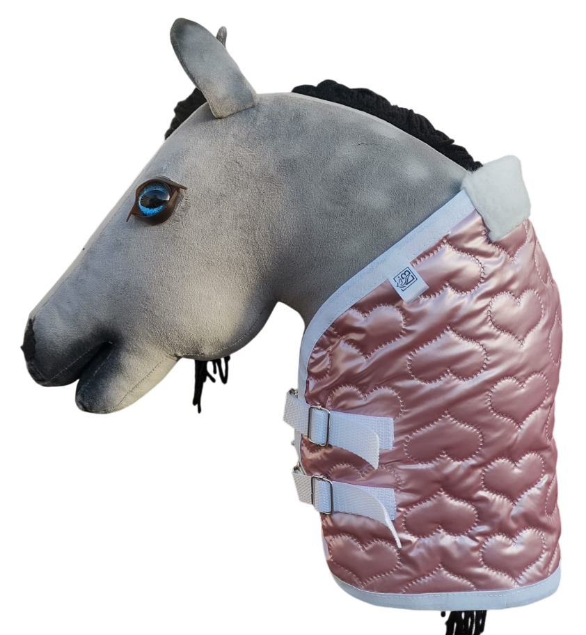 Deken met bont en dubbele sluiting