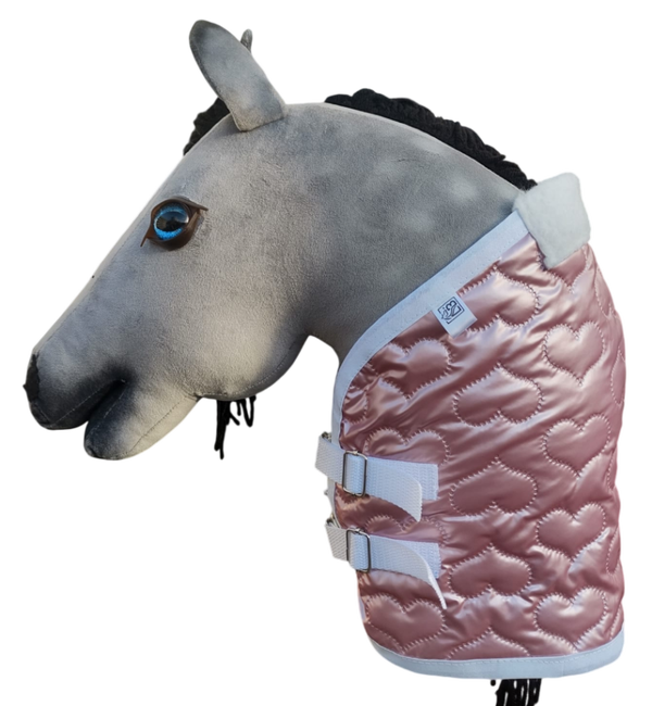 Deken met bont en dubbele sluiting