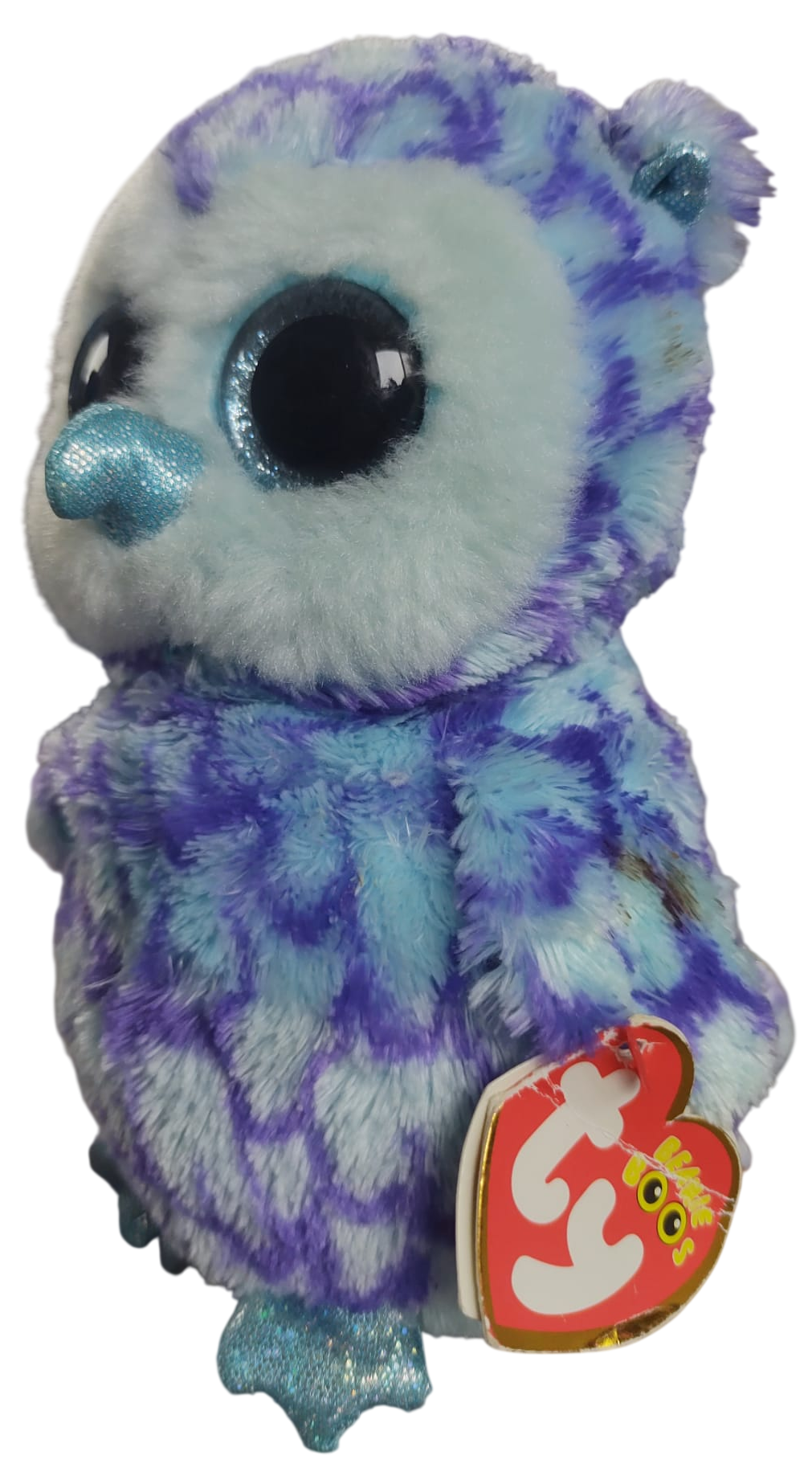TY Beanie Boo's Oscar - blauwe uil 15 cm