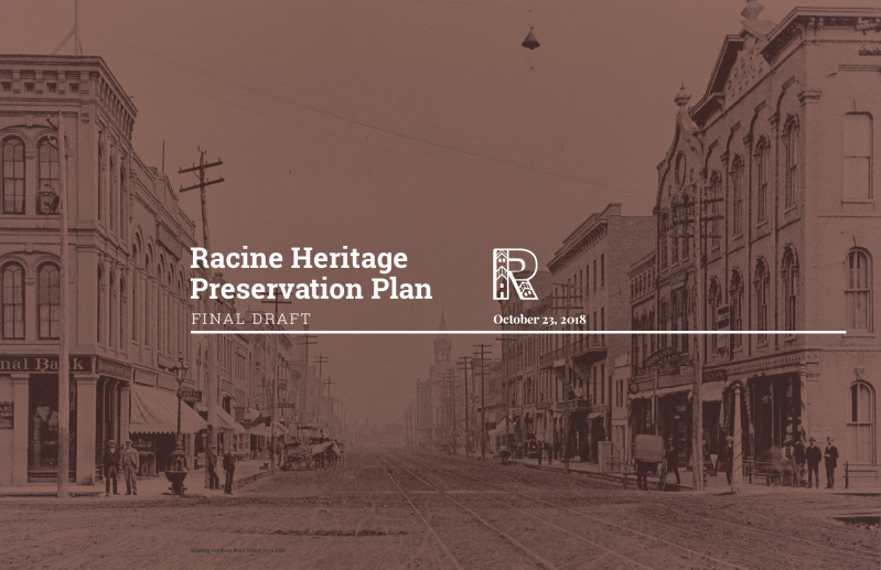 racine heritage preservation plan city of racine wisconsin document cover 2018