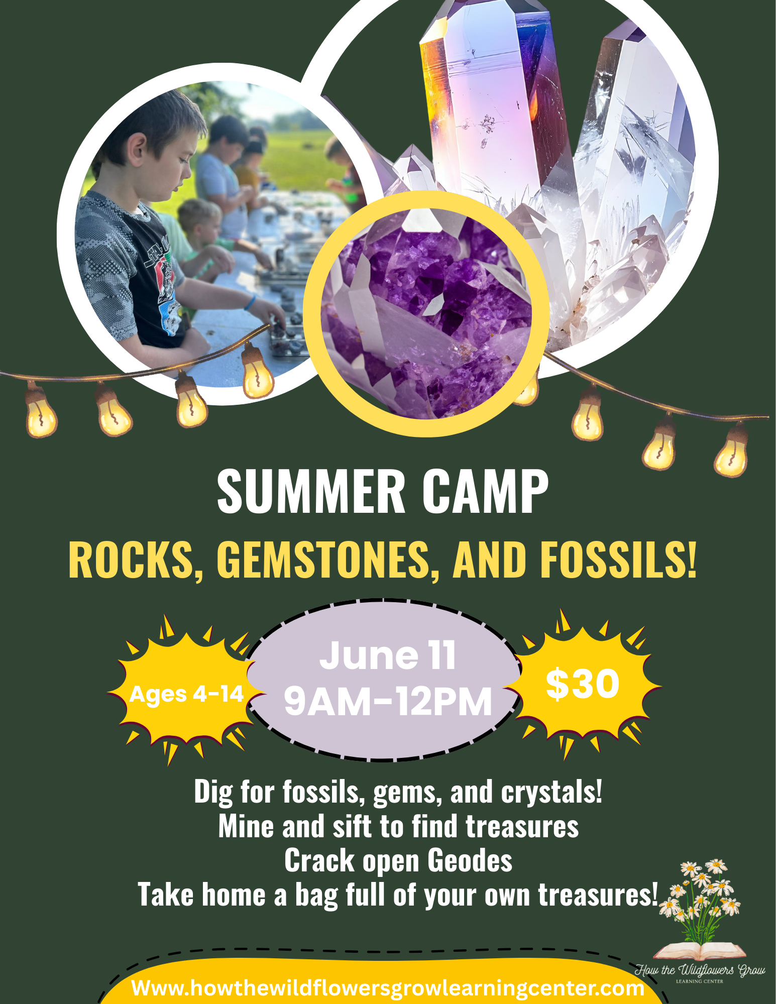 Rocks, Gemstones, and Fossils Camp!