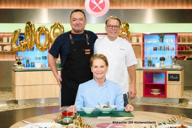 ZDF Küchenschlacht - Mario Kotaska, Cornelia Poletto, Minh Lam