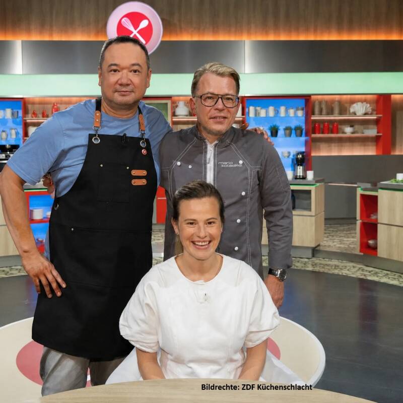 ZDF Küchenschlacht - Mario Kotaska, Milena Borger, Minh Lam