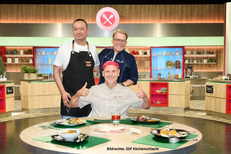 ZDF Küchenschlacht - Mario Kotaska, Ralf Zacherl, Minh Lam