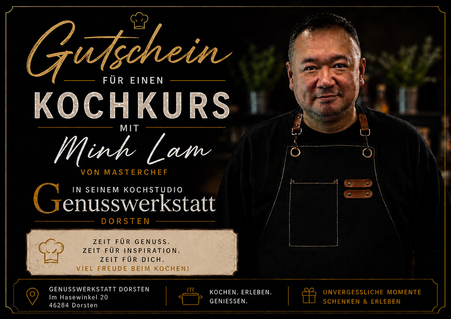 Gutschein kaufen | Kochkurse & Events – Genusswerkstatt Dorsten