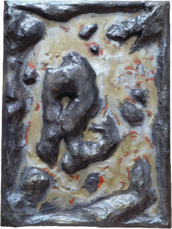 Mixed media epoxy-art 78 x 60 cm