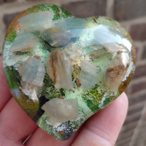 Hart blauwe onyx