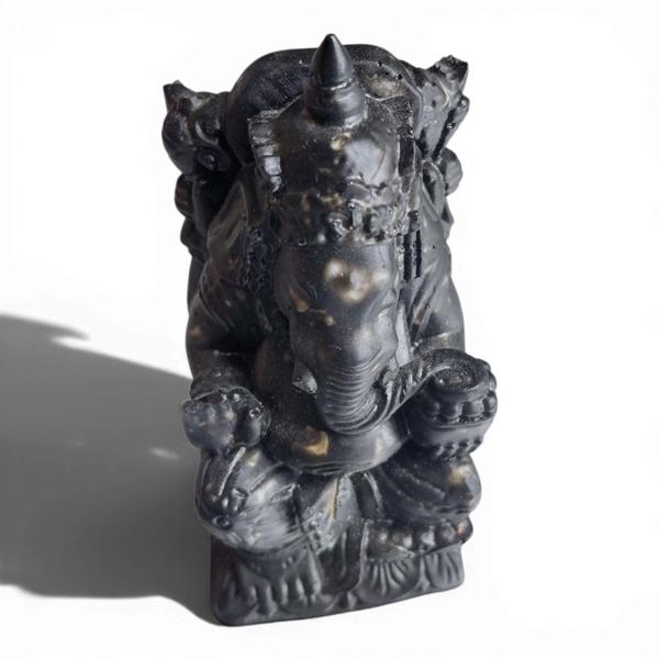 Ganesha amethist, rozenkwarts, bergkristal
