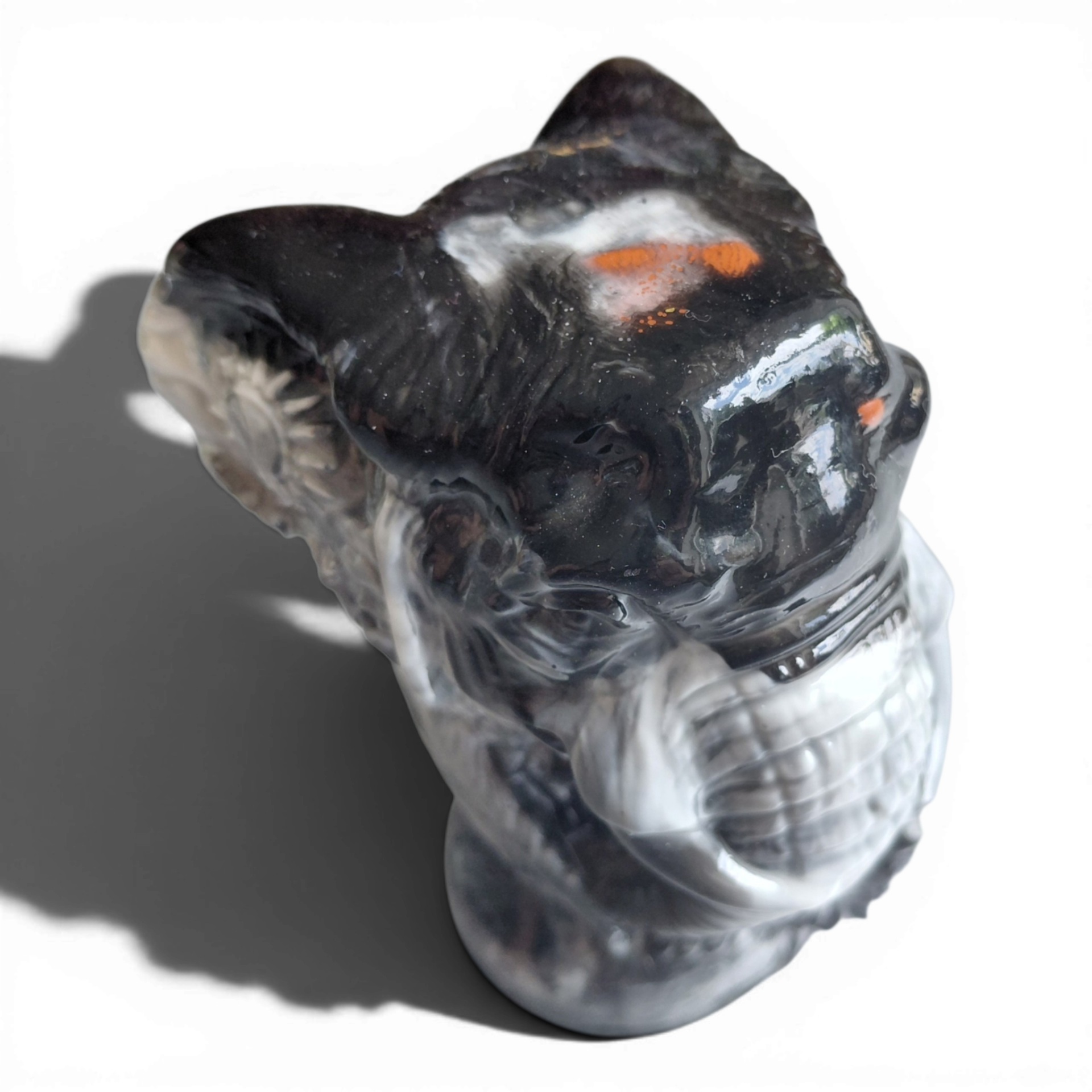 Olifant, rode jaspis, zwarte obsidiaan