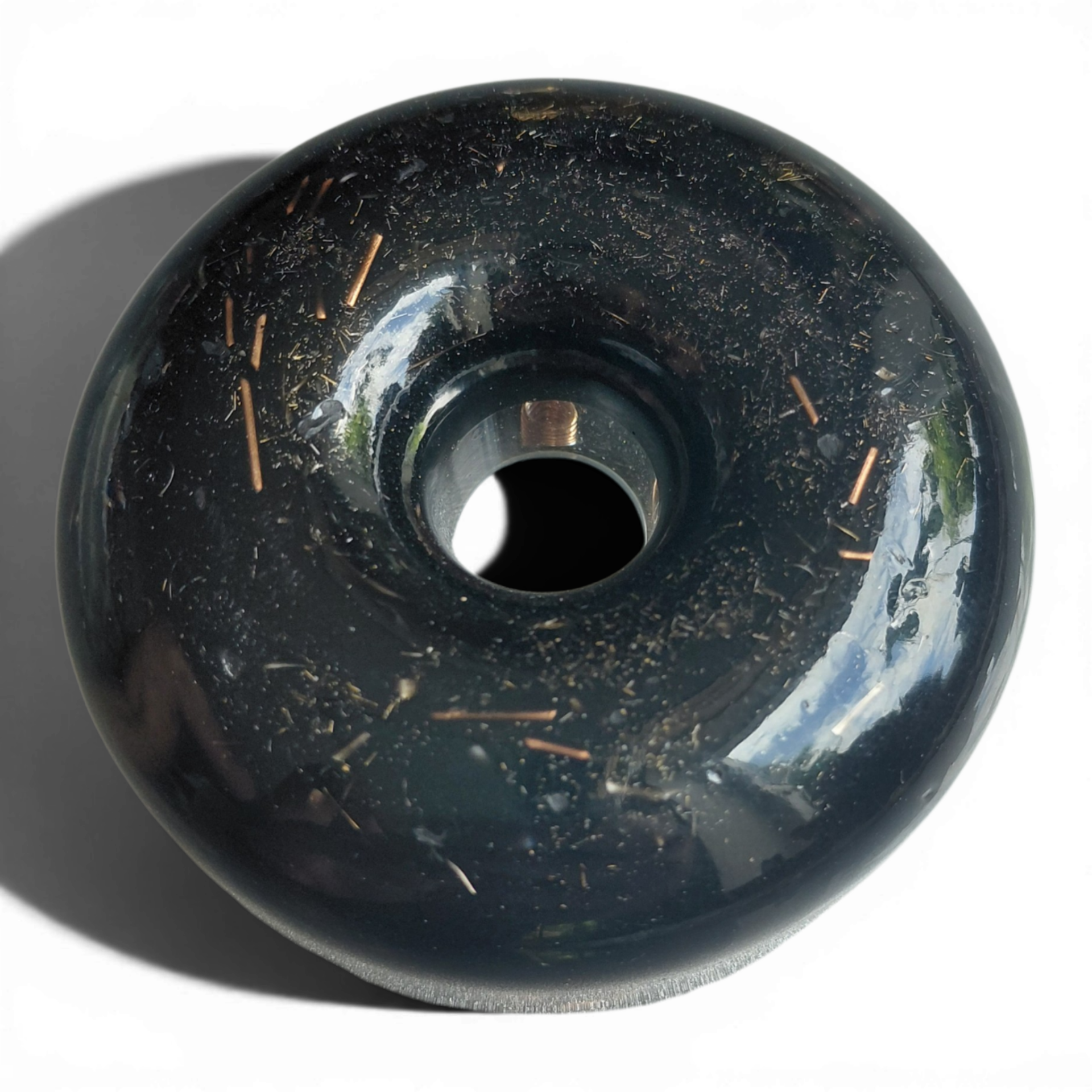 Donut zwarte toermalijn, shungiet