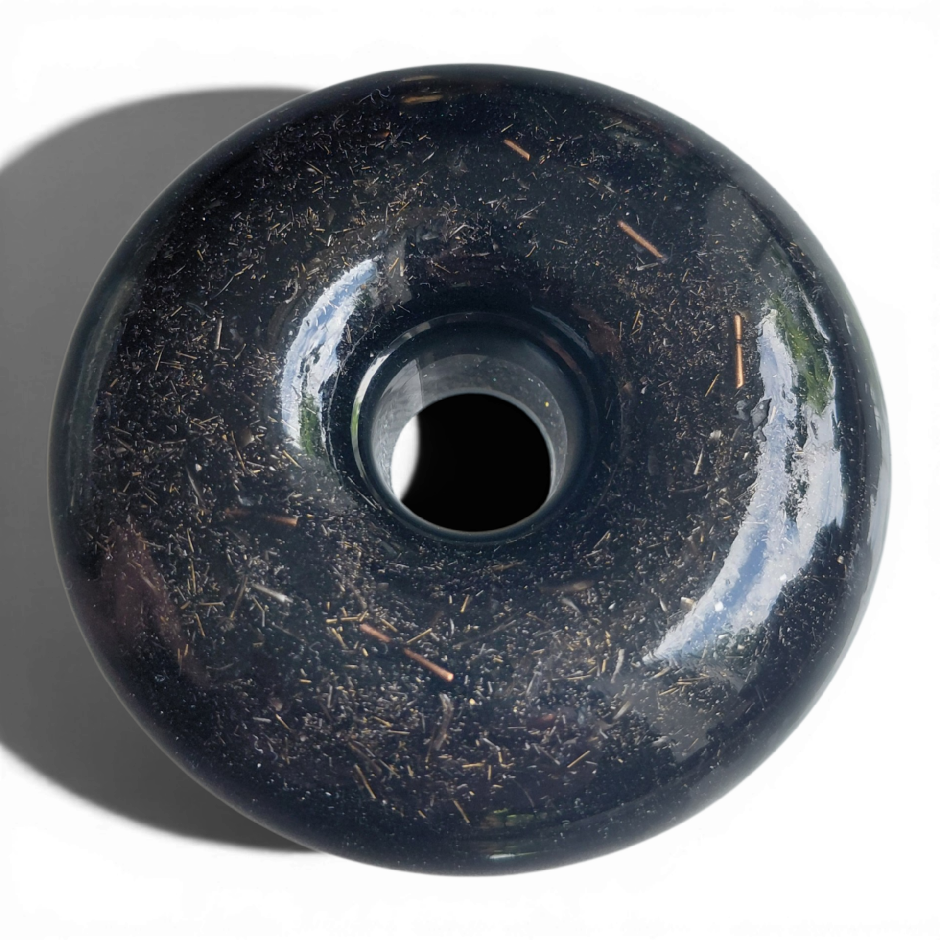 Donut zwarte toermalijn, shungiet
